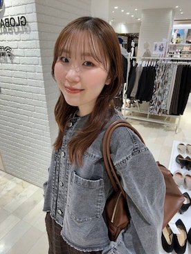 「GLOBAL WORK（グローバルワーク）のアソートスウェットパンツ/634564（スウェットパンツ、ホワイト系）」を使った、chiyuki.さん（レディース・168cm）の春コーディネート