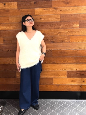 「nissen（ニッセン）のアイテム」を使った、かな153さん（レディース・153cm）の秋コーディネート