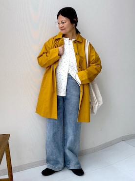 かな153さん（レディース・153cm）の春コーディネート