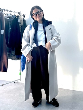 「nissen（ニッセン）のアイテム（ジャケット/アウター）」を使った、かな153さん（レディース・153cm）の冬コーディネート