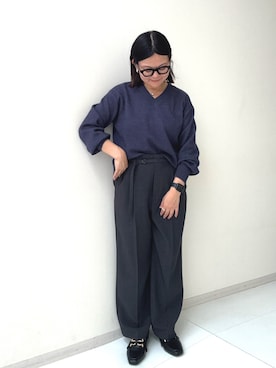 「nissen（ニッセン）のアイテム」を使った、かな153さん（骨格ストレート・レディース・153cm）の夏コーディネート