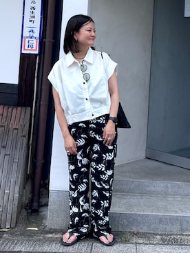 かな153さん(レディース・153cm)の夏コーディネート