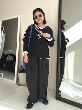 「スタッフ」｜かな153さん（レディース・153cm）の秋コーディネート