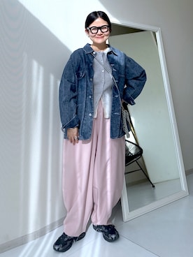 「MIZUNO（ミズノ　）のアイテム」を使った、かな153さん（レディース・153cm）の冬コーディネート