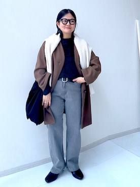 かな153さん（レディース・153cm）の冬コーディネート