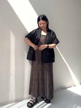 「nissen（ニッセン）のアイテム」を使った、かな153さん（骨格ストレート・レディース・153cm）の夏コーディネート