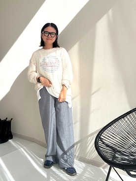 「nissen（ニッセン）のアイテム」を使った、かな153さん（レディース・153cm）の秋コーディネート