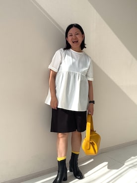 「nissen（ニッセン）のアイテム」を使った、かな153さん（骨格ストレート・レディース・153cm）の夏コーディネート