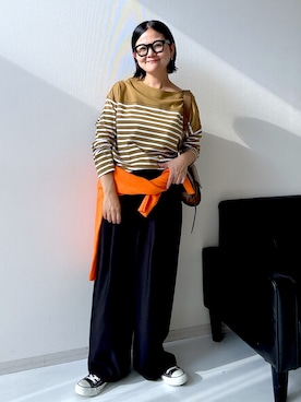 「nissen（ニッセン）のアイテム」を使った、かな153さん（レディース・153cm）の秋コーディネート