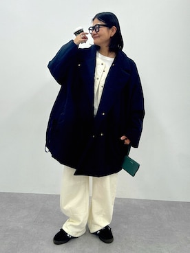 「nissen（ニッセン）のアイテム」を使った、かな153さん（レディース・153cm）の冬コーディネート