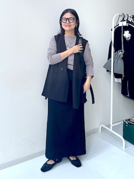 かな153さん（レディース・153cm）の冬コーディネート