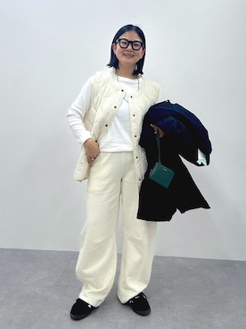 「nissen（ニッセン）のアイテム」を使った、かな153さん（レディース・153cm）の冬コーディネート