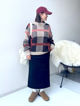 「nissen（ニッセン）のアイテム」を使った、かな153さん（レディース・153cm）の秋コーディネート