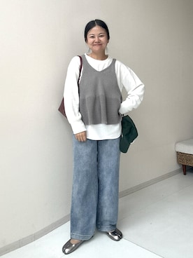 かな153さん（レディース・153cm）の秋コーディネート