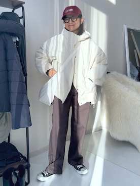 かな153さん（レディース・153cm）の冬コーディネート