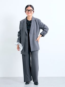 「アイテム（ピアス（両耳用））」を使った、かな153さん（レディース・153cm）の冬コーディネート