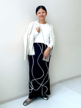 「アイテム（チュニック）」を使った、かな153さん（レディース・153cm）の秋コーディネート