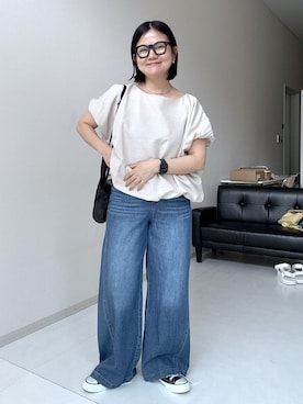 かな153さん（レディース・153cm）の春コーディネート