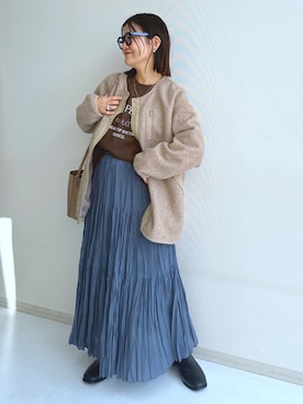 かな153さん（レディース・153cm）の冬コーディネート