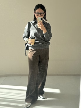 「アイテム（スウェット）」を使った、かな153さん（レディース・153cm）の夏コーディネート