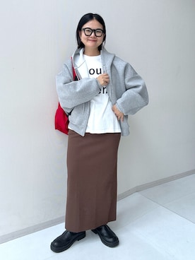 「nissen（ニッセン）のアイテム」を使った、かな153さん（レディース・153cm）の秋コーディネート
