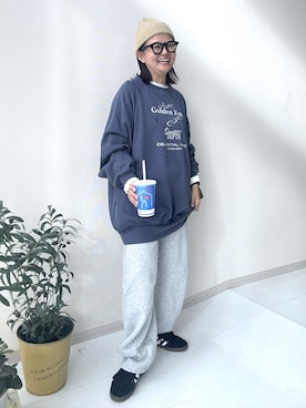 「アイテム（チュニック）」を使った、かな153さん（レディース・153cm）の秋コーディネート