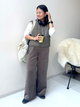 「アイテム（ミリタリージャケット）」を使った、かな153さん（レディース・153cm）の秋コーディネート