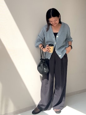 「アイテム（バレエシューズ）」を使った、かな153さん（レディース・153cm）の夏コーディネート