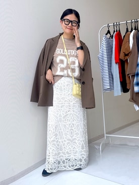 かな153さん（レディース・153cm）の春コーディネート