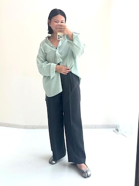 「nissen（ニッセン）のアイテム」を使った、かな153さん（骨格ストレート・レディース・153cm）の夏コーディネート