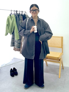 「レディースファッション」｜「アイテム（アクセサリー）」を使った、かな153さん（レディース・153cm）の冬コーディネート