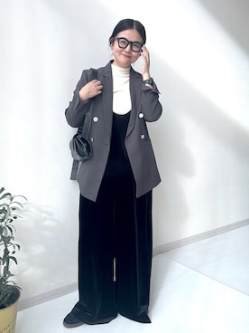 「アイテム（スーツセット）」を使った、かな153さん（レディース・153cm）の秋コーディネート