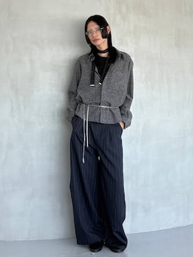 「HARE（ハレ）の【WEB限定】リムレスメガネ(HARE)（メガネ）」を使った、seigiさん（メンズ・178cm・20代）の夏コーディネート