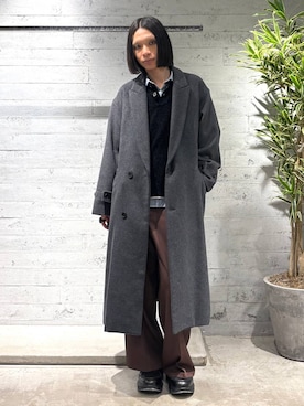 「アイテム（チェスターコート）」を使った、seigiさん（メンズ・178cm・20代）の秋コーディネート