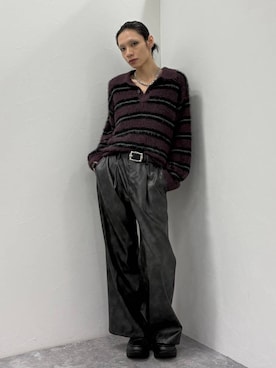 「アイテム（スラックス）」を使った、seigiさん（メンズ・178cm・20代）の秋コーディネート