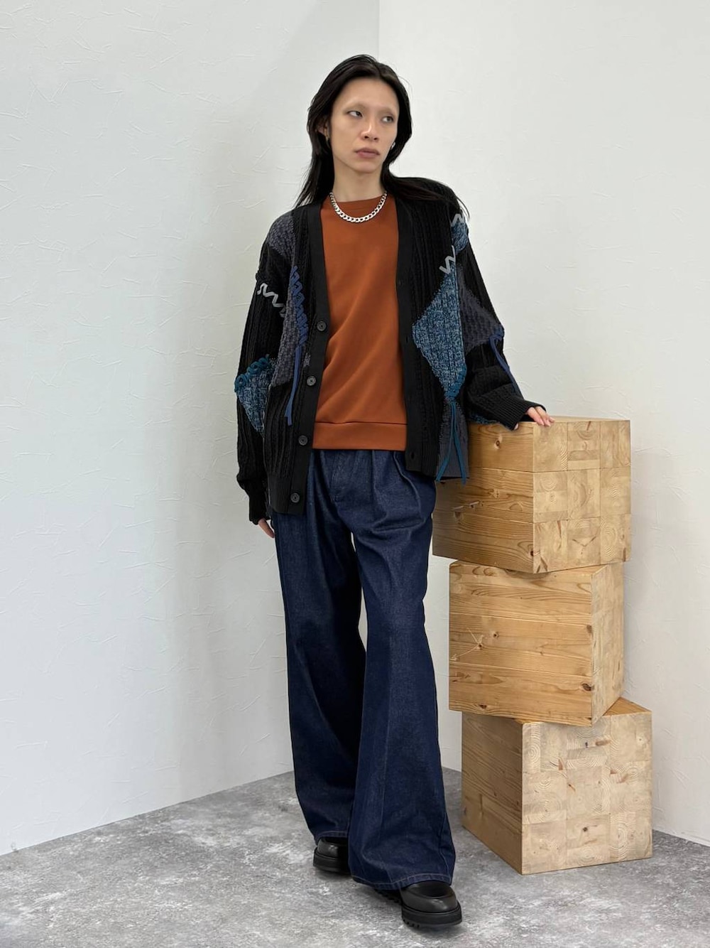 Wrangler×HARE SET UP対応】2タックデニムワイドパンツ(HARE)を使った