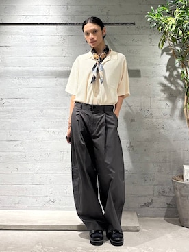 「アイテム（バンダナ/スカーフ）」を使った、seigiさん（メンズ・178cm）の夏コーディネート