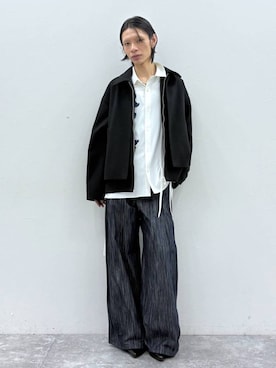「HARE（ハレ）のアイテム（パンツ）」を使った、seigiさん（メンズ・178cm）の秋コーディネート