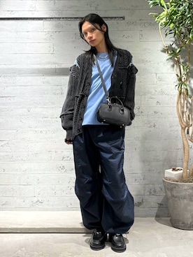 「アイテム（ボストンバッグ）」を使った、seigiさん（メンズ・178cm）の秋コーディネート