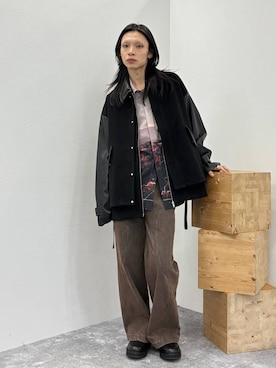 「HARE（ハレ）のアイテム（ブルゾン）」を使った、seigiさん（メンズ・178cm）の秋コーディネート