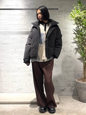 「HARE」｜「アイテム（ダウンジャケット/コート）」を使った、seigiさん（メンズ・178cm）の秋コーディネート