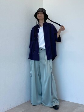 「HARE（ハレ）のアイテム（ハット）」を使った、seigiさん（メンズ・178cm）の春コーディネート