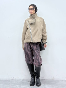 「HARE（ハレ）のAMIショルダーBAG(HARE)（ショルダーバッグ、ブラック系）」を使った、seigiさん（メンズ）の秋コーディネート