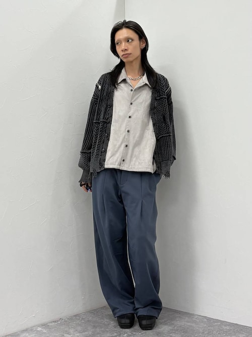 BIGダメージZIPカーディガン(HARE)（カーディガン/ボレロ