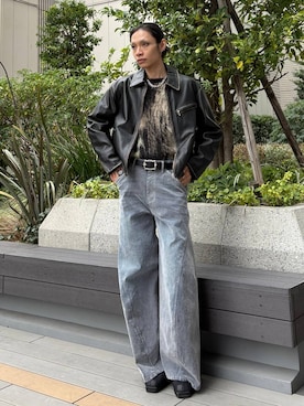 「HARE（ハレ）のアイテム（ブルゾン）」を使った、seigiさん（メンズ・178cm）の秋コーディネート