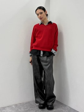 「アイテム（スラックス）」を使った、seigiさん（メンズ・178cm・20代）の秋コーディネート