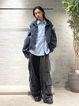 「アイテム（スウェットパンツ）」を使った、seigiさん（メンズ・178cm）の秋コーディネート