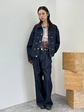 「HARE（ハレ）のアイテム（デニムジャケット）」を使った、seigiさん（メンズ・178cm）の秋コーディネート