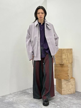 「HARE（ハレ）のアイテム（ブルゾン）」を使った、seigiさん（メンズ・178cm）の秋コーディネート