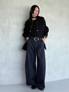「HARE（ハレ）のビンテージライクフェイクレザーベルト(HARE)（ベルト）」を使った、seigiさん（メンズ・178cm・20代）の夏コーディネート